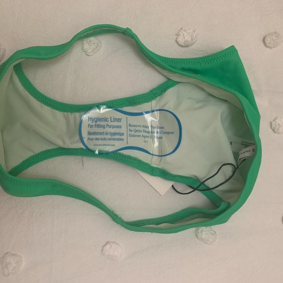 NWT SOLID & STRIPED The Fiona Bikini Set Size S Green - Picture 10 of 10